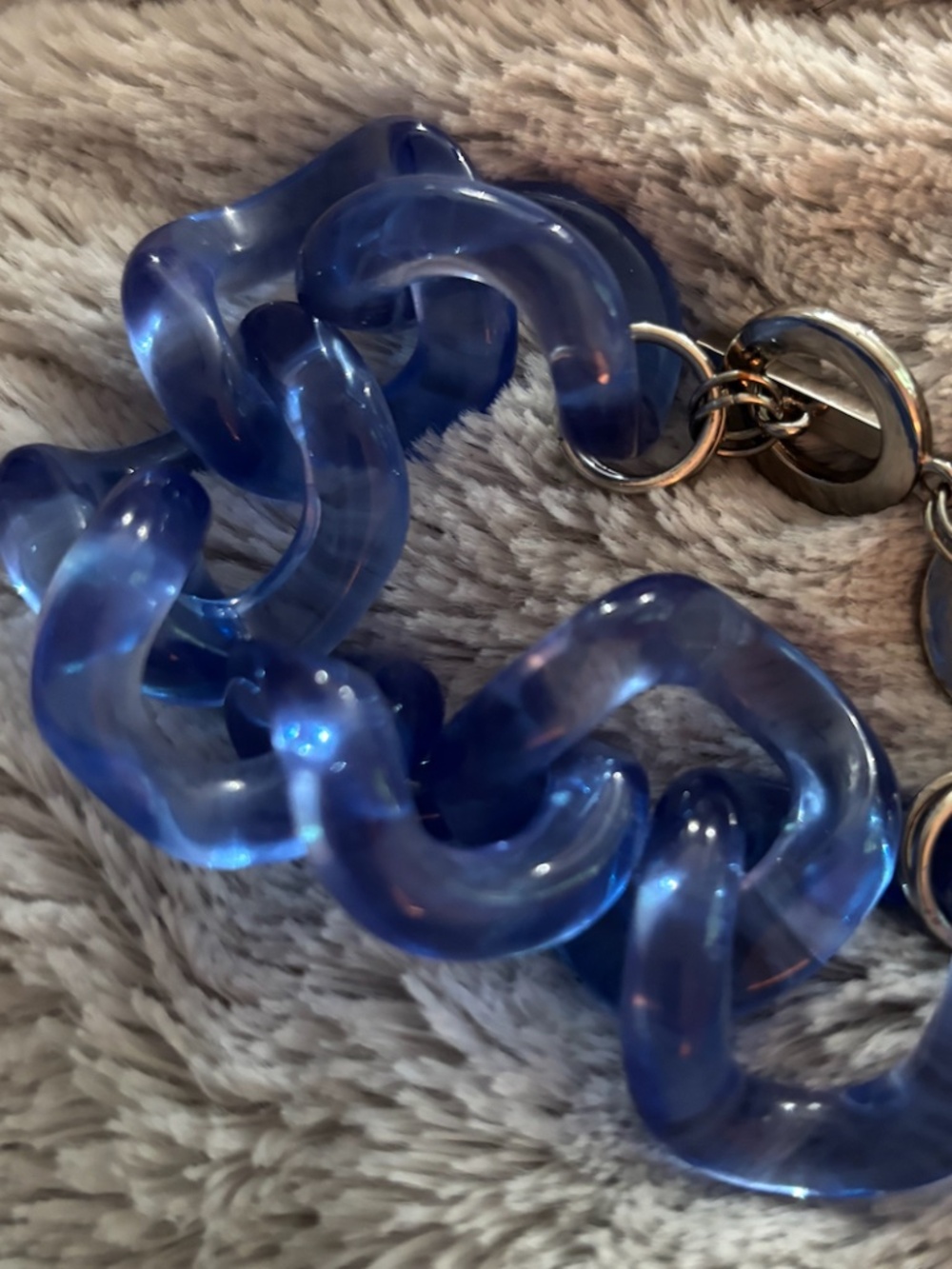Blue link bracelet